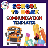 School To Home Communication Book Templates