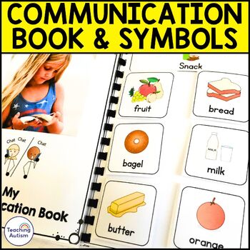 Preview of Communication Book with Symbols for Autism and Special Education