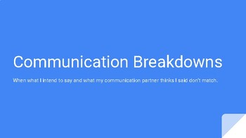 Preview of Communication Breakdowns (Neurodiversity Affirming)