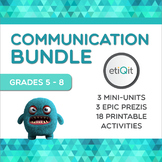 Communication Middle School Bundle | Prezis & Printable Ac