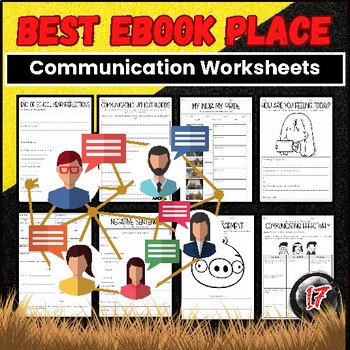 Preview of Communication End of School Year Reflection Worksheets