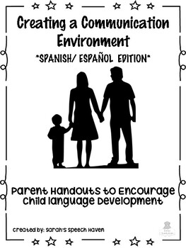 Preview of Communication Environment Parent Handouts for Early Intervention SPANISH/ESPANOL