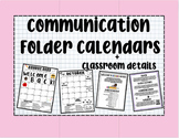 Communication Folder Calendars