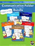 Communication Folder & Homework Bundle Packet