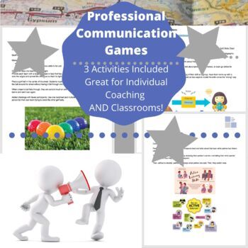 Preview of Communication Games | Team Building | Develop | Coaching OR Classroom Activities