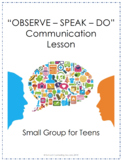 Communication Lesson Plan for Small Groups, Teens, High Sc