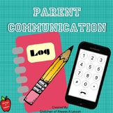 Parent Communication Log