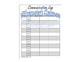 Communication Log - Parent Teacher Communication Log