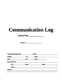 Communication Log Template Digital Copy