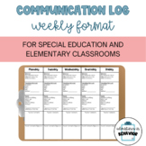 Communication Log Weekly
