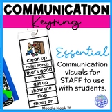 Communication Keyring or Necklace - Visual Communication f
