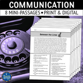 Communication Nonfiction Reading Comprehension Passages