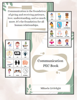 Preview of Communication PECS Book for Verbal, Nonverbal, or Speech Delay Children, 300+