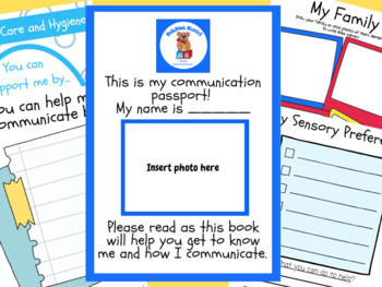 Preview of Communication Passport Editable Template(New School, Starting School)Powerpoint