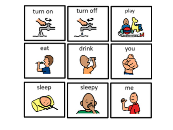 Communication Picture Cards; Speech; Autism; Special Education; Nonverbal