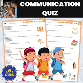 Preview of Communication Quiz | Basic Communication Quiz | Life Skills Assessment Test