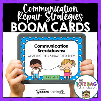 Preview of Communication Repair Strategies Boom Cards