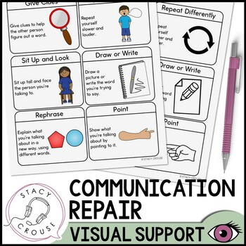 Preview of Communication Repair and Breakdown Strategies Visual Support for Speech Therapy