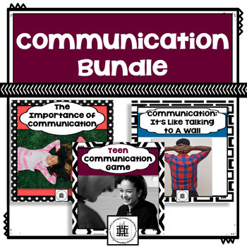 Preview of Communication Activities & Active Listening Skills Bundle High & Middle School