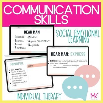 Preview of Communication Skills DBT Skills Social Emotional Learning