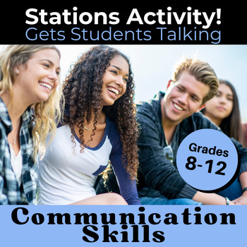 Preview of Communication Skills Stations Activity - High School SEL - Setting Boundaries