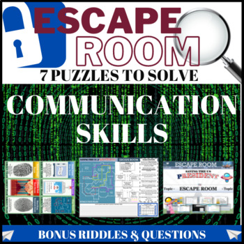 Preview of Communication Skills (Speaking | Listening) Team Building Escape Room