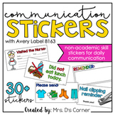 Communication Stickers | Non-Academic Stickers for Daily P