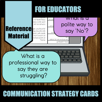 Preview of Communication Strategy Cards (For Educators)