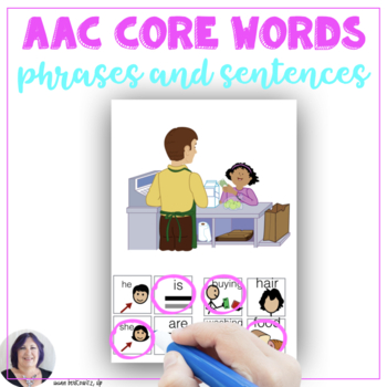 Preview of Core Word Phrases and Sentences to Describe Pictures