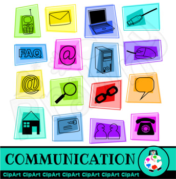 Preview of Communication & Technology Clip Art Set