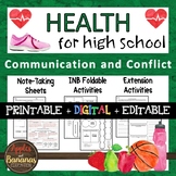 Communication and Conflict - Interactive Note-Taking Materials