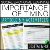 Social Emotional Learning Importance of Timing