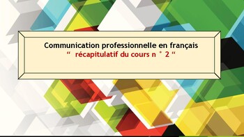 Preview of Communication professionnelle en français