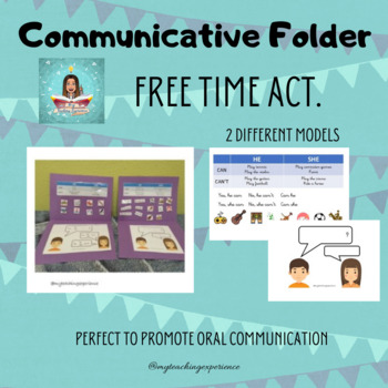 Preview of Communicative folder - Free time (Can)