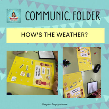 Preview of Communicative folder - How's the weather?