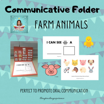 Preview of Communicative folder farm animals