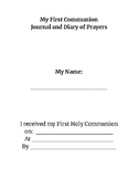 Communion Journal and Diary of Prayers for Children