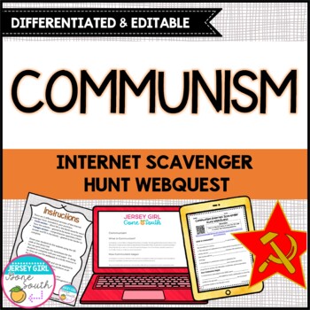 Preview of Communism Cold War Differentiated Internet Scavenger Hunt WebQuest Activity