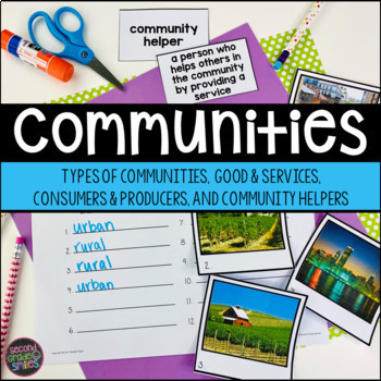 Preview of Types of Communities, Goods & Services, Consumers & Producers, Community Helpers