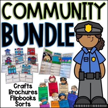 Preview of Communities | 1st or 2nd Grade Social Studies Unit | Helpers, Types, Places
