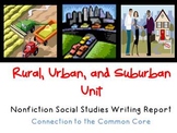 Communities: Rural, Urban & Suburban Informational Writing