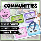 Communities Unit: Characteristics of a Community.  Reading
