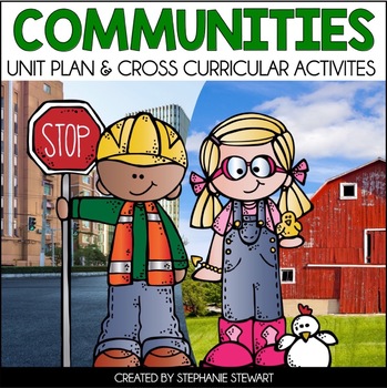 Preview of Urban, Suburban, Rural Communities & Community Helpers Activities - 1st & 2nd Gr