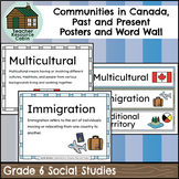 Communities in Canada, Past and Present Word Wall (Grade 6