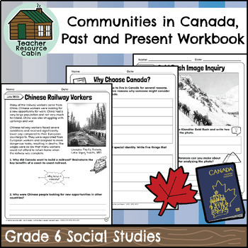 Preview of Communities in Canada, Past and Present Workbook (Grade 6 Social Studies)