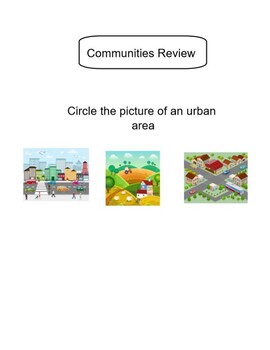 Preview of Communities review (urban, suburban, rural)