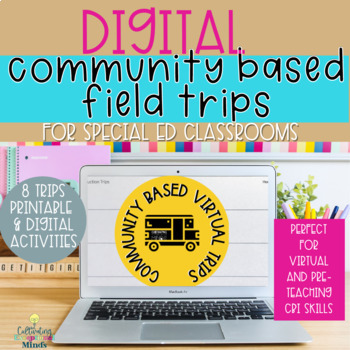 Preview of Community Based Instruction CBI Adapted Books & Field Trip Special Ed life skill