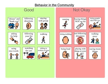 Preview of Community Based Instruction (CBI) Prep - Behavior