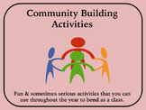 Community Building Activities to Bond with Classmates and 