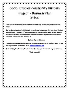 community in business plan